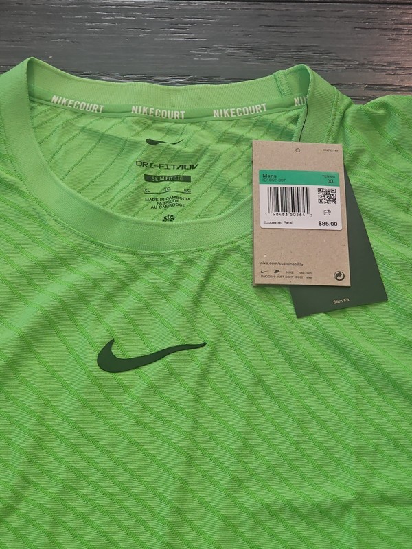 NIKE Men's Melbourne Court Dri-FIT Advantage Slam Tennis Tank IB1052-307 Sz XL gallery