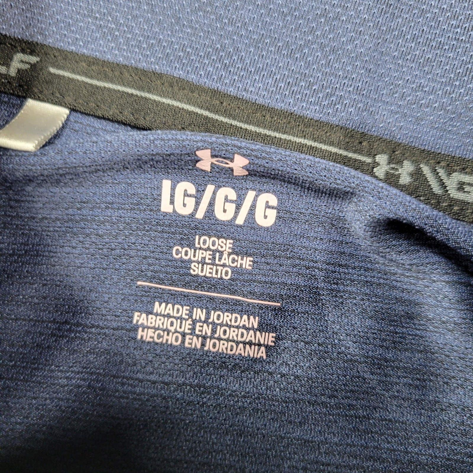 Under Armour Pullover Mens Large Blue Golf 1/4 Zip Long Sleeve Athletic Top gallery