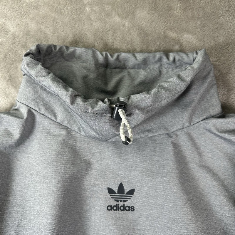 Adidas Taped Mock Neck Pullover Jacket Size Small $99 gallery