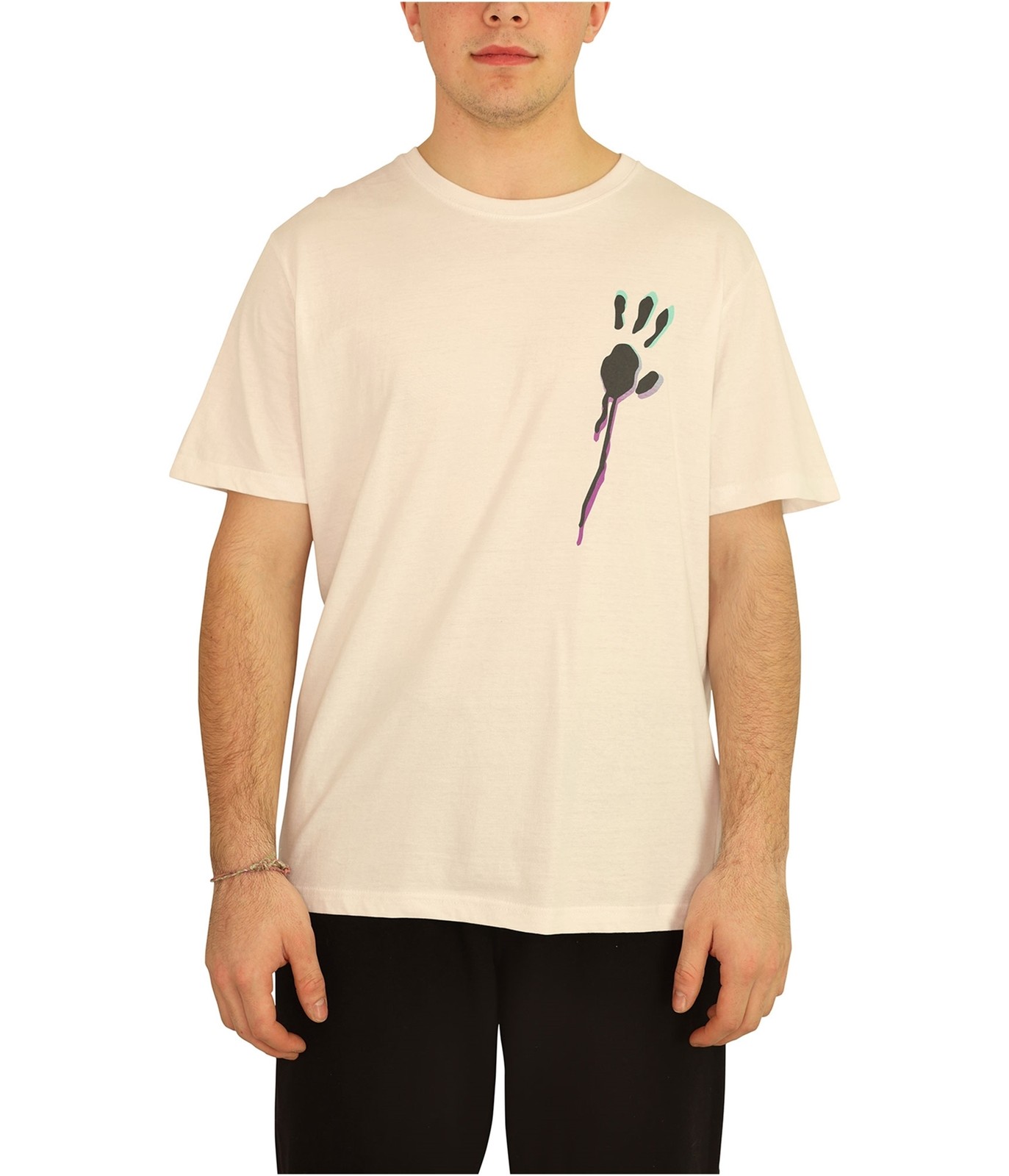 Elevenparis Mens If Graffiti Changed Anything Graphic T-Shirt, white, XL gallery
