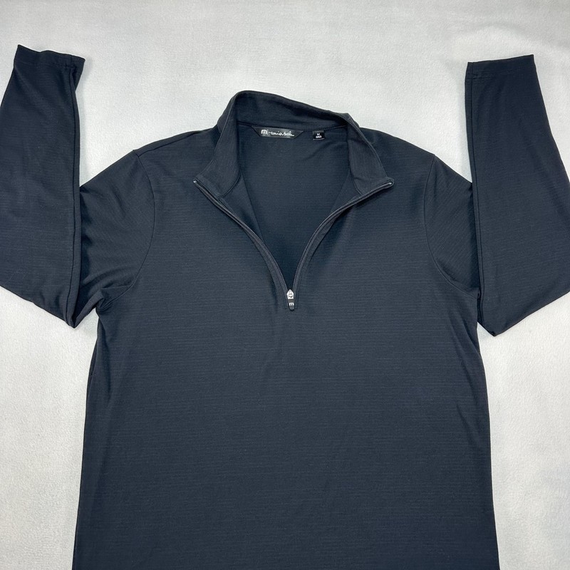 TravisMathew Pullover Mens Medium Gray 1/4 Zip Stretch Golf Long Sleeve Top Prep gallery