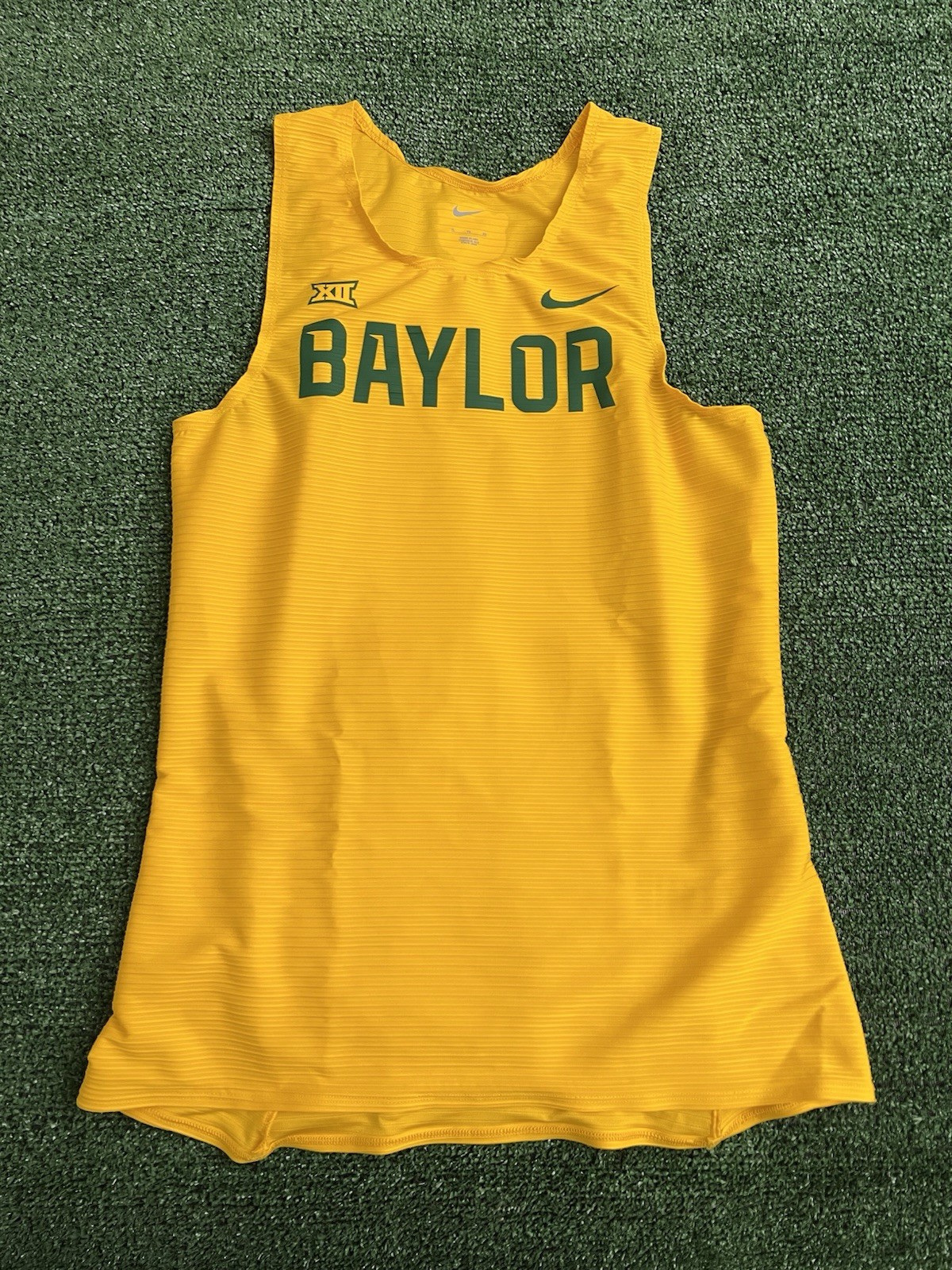 Nike Pro Elite Baylor Bears Yellow Running Singlet Men’s Size XL DC7739-714 gallery