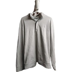 Travis Mathew Pullover Men Large White Cloud Quarter Zip Sweater Jumper L