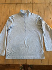 Lululemon Men’s light blue Soft Jersey Half-Zip (Style: LM3ES1S) Size s