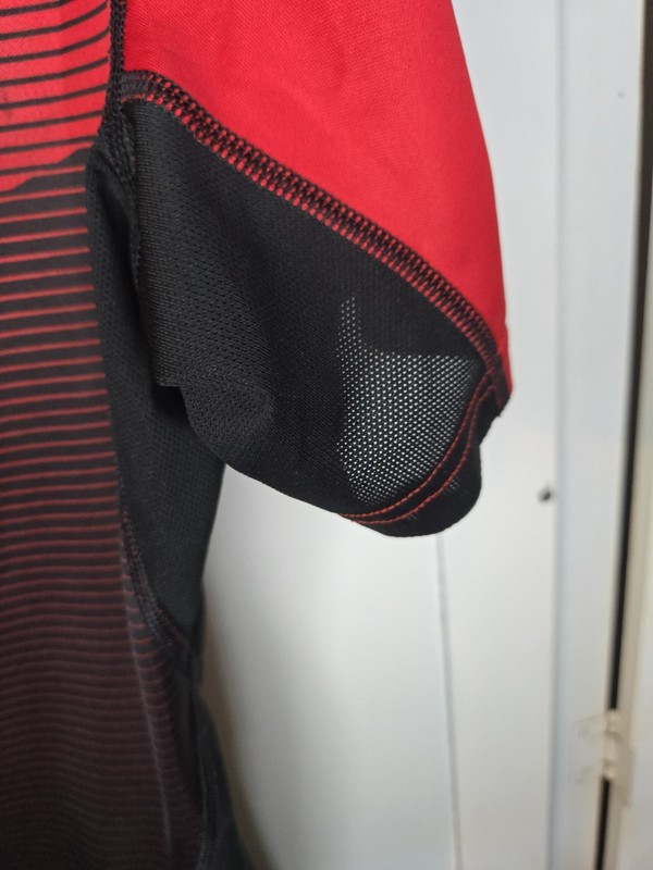 Nike Pro Combat Compression Shirt Mens M Red Black Short Sleeve Dri Fit Gym gallery