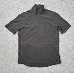 Club Ride Top Mens Small Gray 1/2 Zip Short Sleeve Cycling Performance Pockets