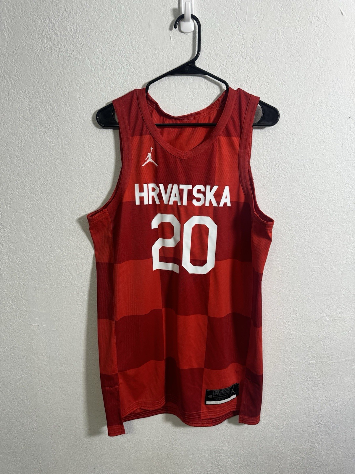 Jordan x Croatia Team Issue Hrvatska Men's Basketball Jersey MADE IN USA Size L gallery