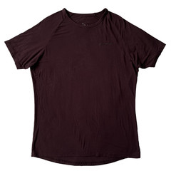 Youngla Essential Fitted Tee Size XL Burgundy Viscose YLA2621 Workout Shirt