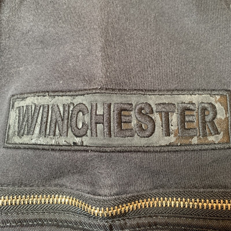 Mens Winchester Black Pullover Long Sleeve Zipper Embellishments Size Medium gallery