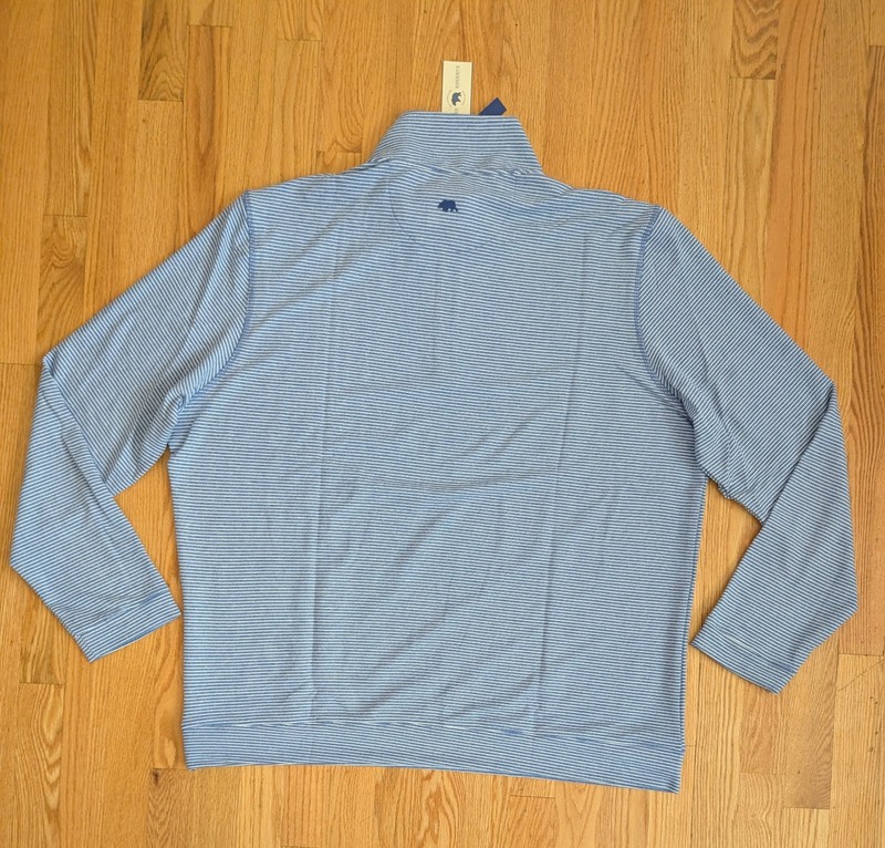 Onward Reserve Pullover 1/4 Zip mens 2XL Flow Performance Stretch Striped NWT gallery