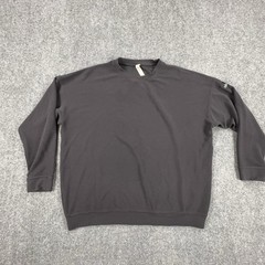 Alo Yoga Pullover Mens Large Gray Waffle Knit Long Sleeve Crewneck Sweatshirt