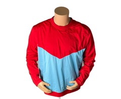 Nike Shield Victory Red Blue Crew Golf Pullover CI8986-657 Men’s Sz 2XL