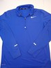 Nike Men's Running Pullover Dri-Fit 3/4 Zip Long Sleeve Shirt Royal Blue Size M! gallery
