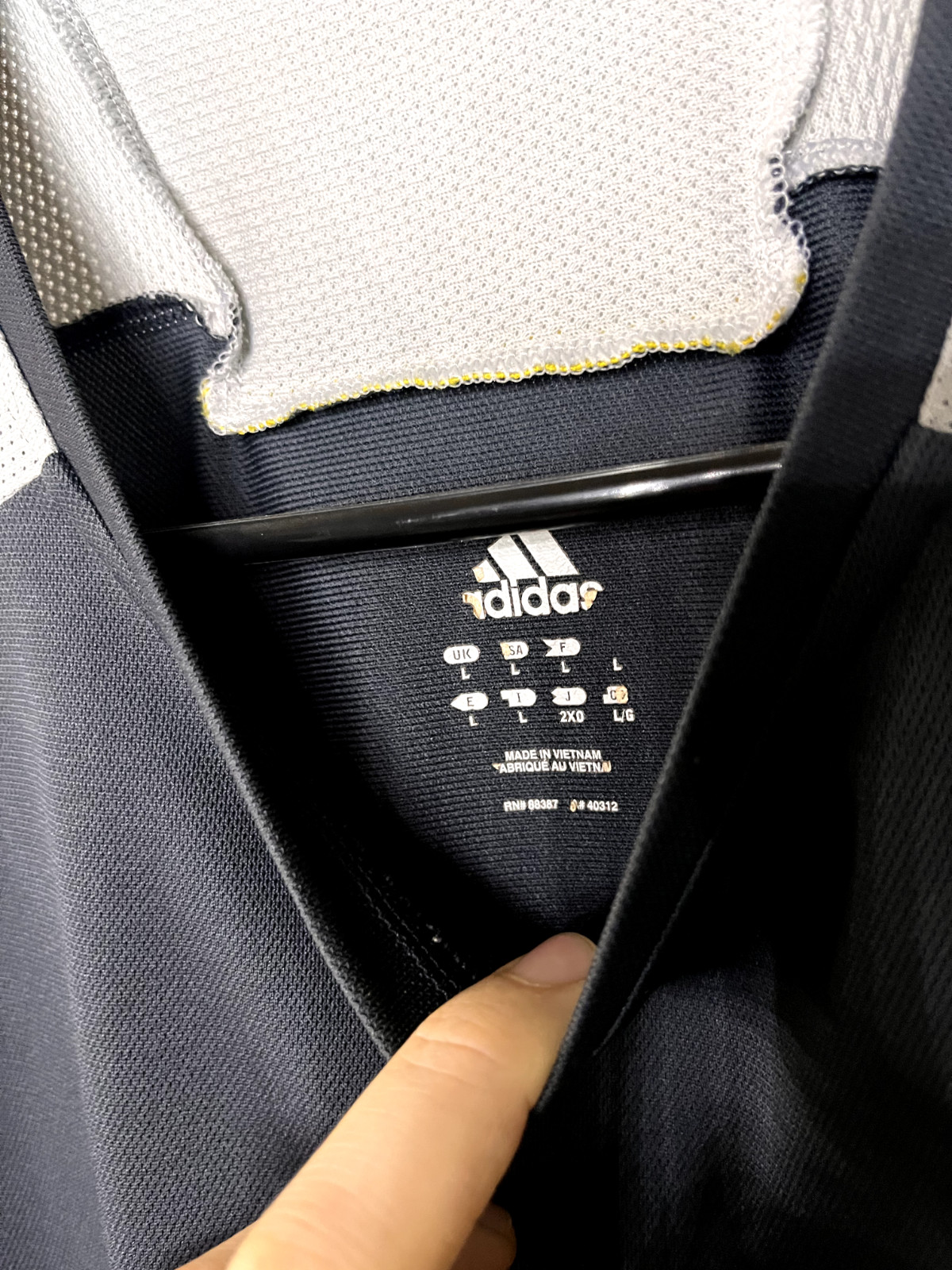 mens adidas mesh jersey shirt large black gallery