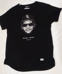 Akomplice Eazy E Shirt Large Black David Flores Rocky Powell NWA Rap White Sox