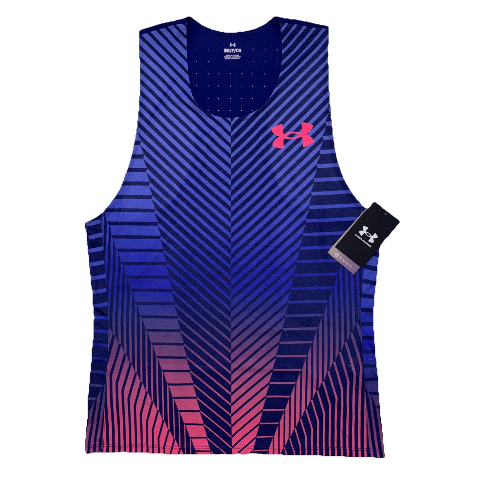 Under Armour Men’s Size S/P/CH UA Rush Run Distance ‘23 Singlet Tank Top gallery