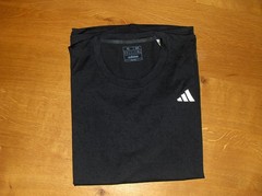 ADIDAS Men’s Free Lift Crew Tennis Short Sleeve T-Shirt – XL – Black