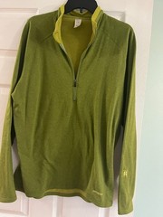 Patagonia Regulator r.5 Ew capilene 1/4 zip mens l/s shirt top large Green