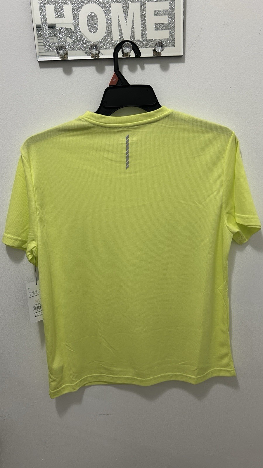 Athletic Works Men’s Performance Shirt Size M Neon Yellow NWT Moisture Wick gallery