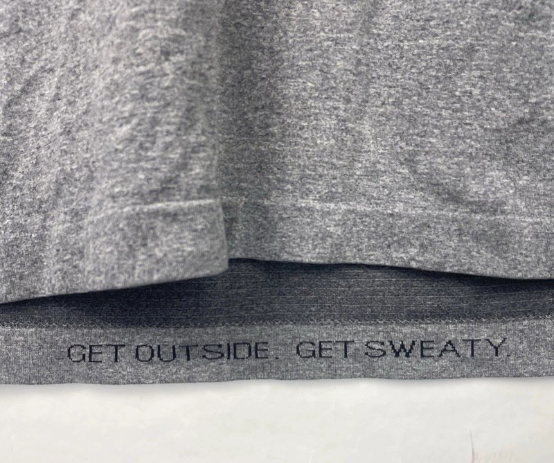 Lululemon Shirt Mens Large Gray Short Sleeve Metal Vent Tech Workout Gym Logo gallery