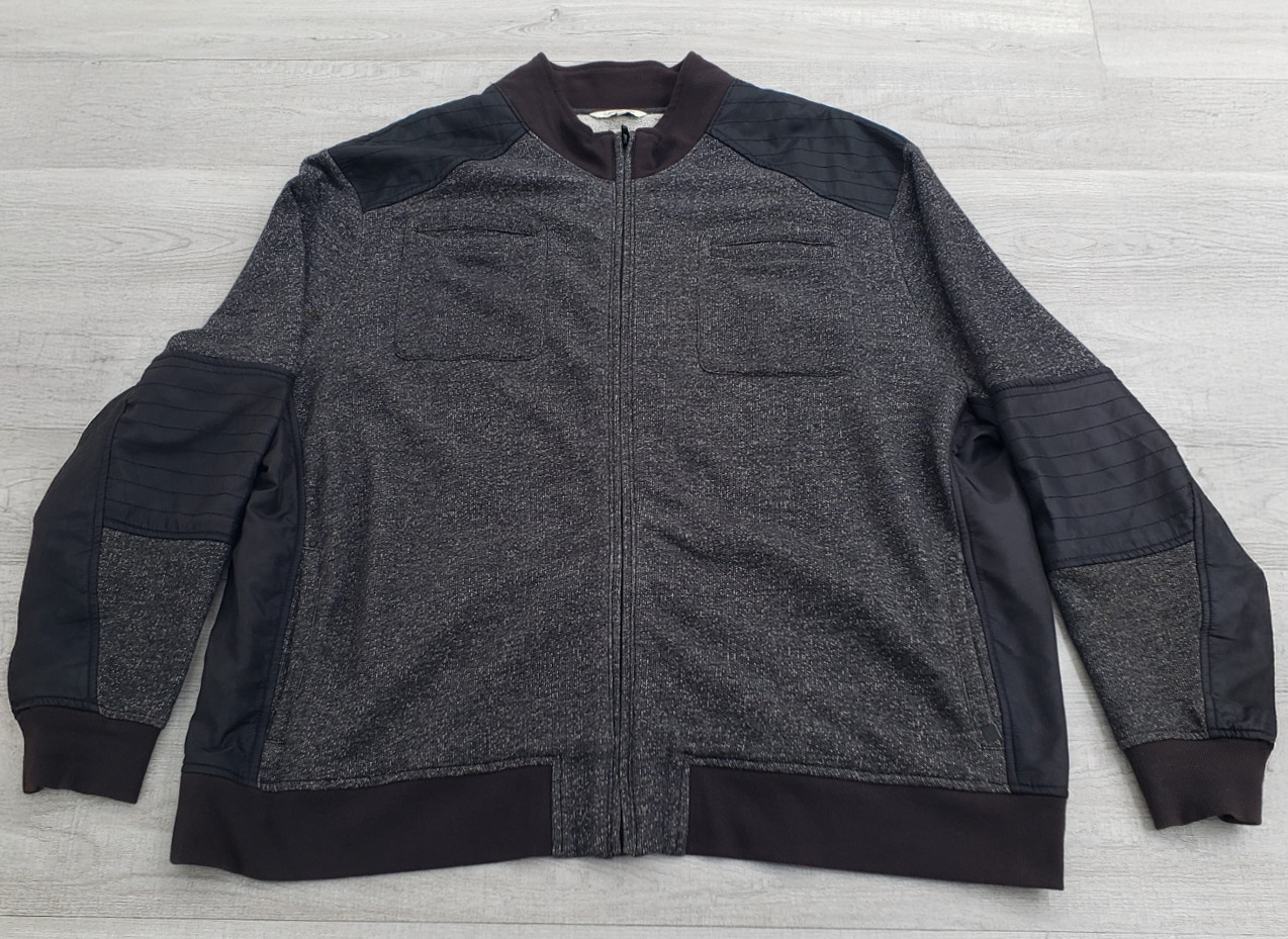 Calvin Klein Jeans Men’s Full Zip Quilted Sleeve Bomber Sweater Jacket 3XL gallery