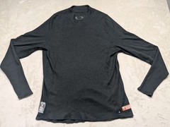 Y2k Oakley Shirt Mens XL Black Carbon X Performance Base Layer Long Sleeve #0480