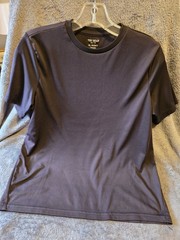TEK GEAR dry tek black polyester shirt size husky XL