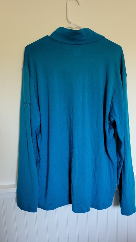 Icebreaker Merino 260 Men's Size 2XL Blue 100% Wool 1/4 Zip Base Layer Jumper gallery