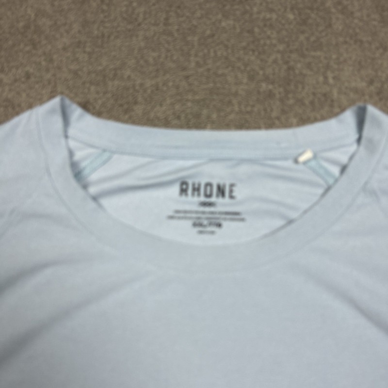 Rhone Shirt Mens 2XL Light Blue Reign Long Sleeve Activewear Gym Tee Stretch gallery
