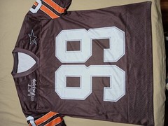 TISFEER Let Yourself Be Happy Brown Mesh Jersey Number 99. 100% Polyester Medium