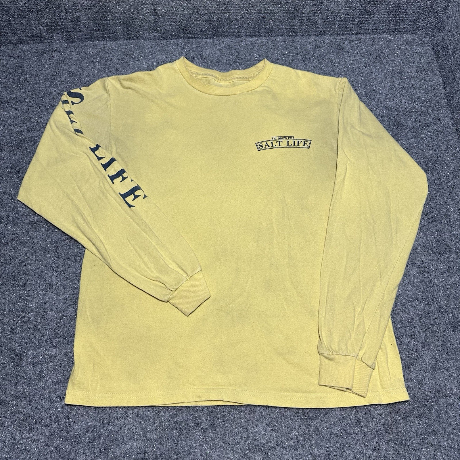 Salt Life Men’s Long Sleeve Yellow Sport Fishing T-Shirt (Size S) Sailfish Brew gallery