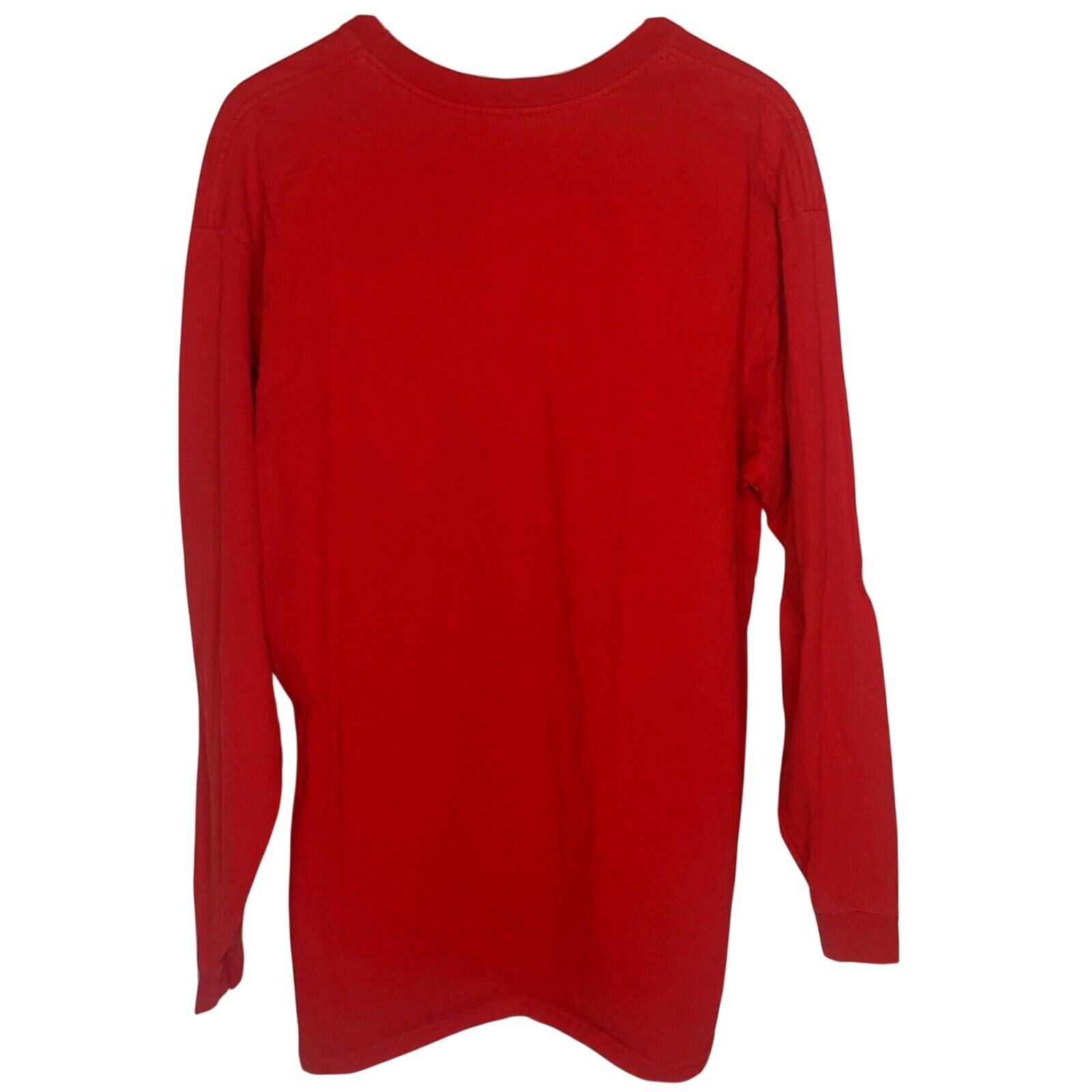 Nike Shirt Men XL Long Sleeve Cotton Deep Red Center Swoosh Athletic RN#56323 gallery