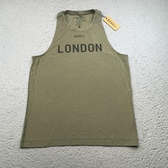 NOBULL Tank Top Mens Small Green London Battersea Graphic Gym Training CrossFit