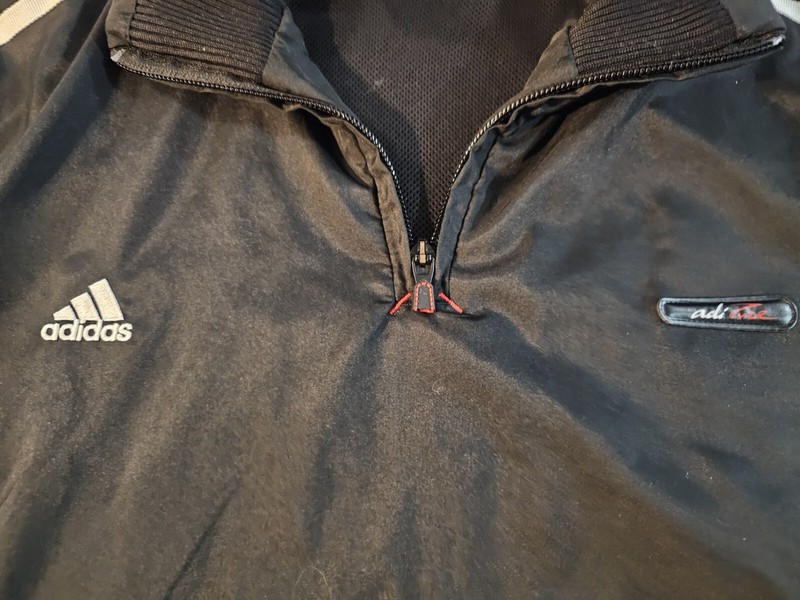 Adidas Black 1/4 Zip Climacool ADIPure Pullover Size Large *SEE Zipper Pull gallery