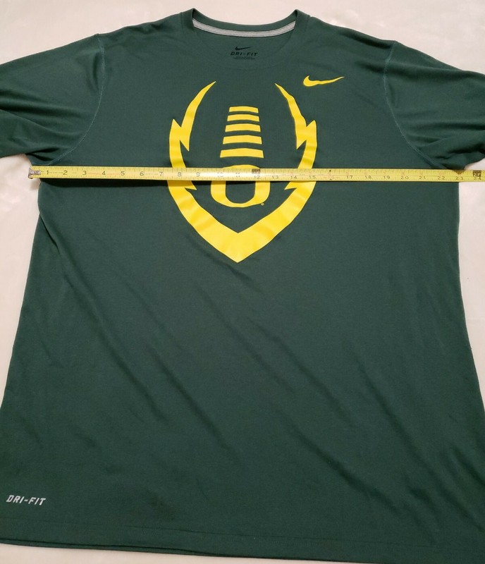 Nike Oregon Ducks Athletic Training Shirt Mens Green Dri-Fit Short Sleeve large gallery