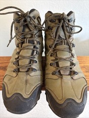 NORTIV 8 Men’s Ankle High Waterproof Hiking Size 14, Army/Green/Black/Orange