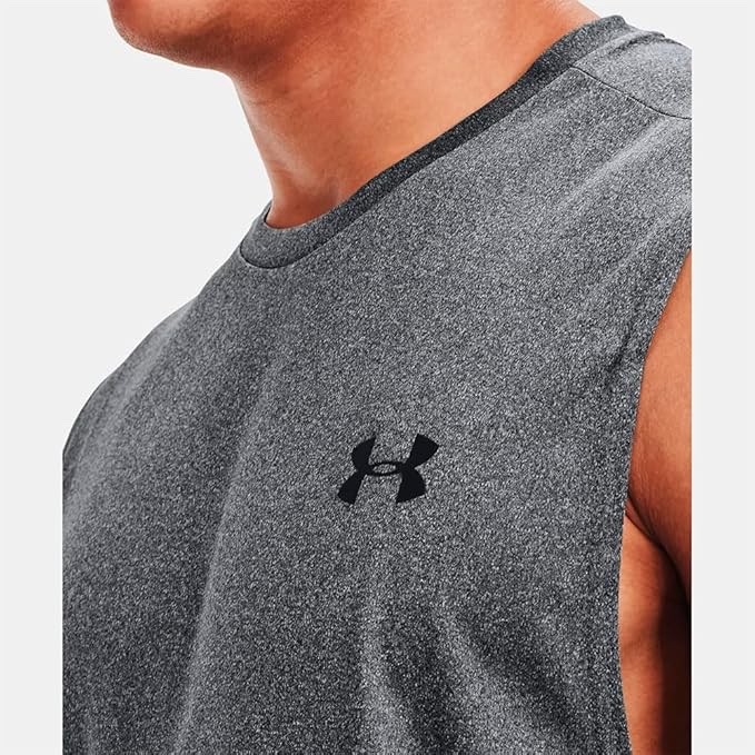 NWT Men's Under Armour Large L Velocity Muscle Tank Top Shirt Gray Loose 1327972 gallery