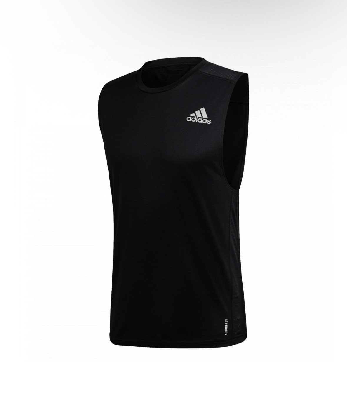 adidas Men's - 'Own the Run' Reflective Sleeveless Running Tee (Color: Black) gallery
