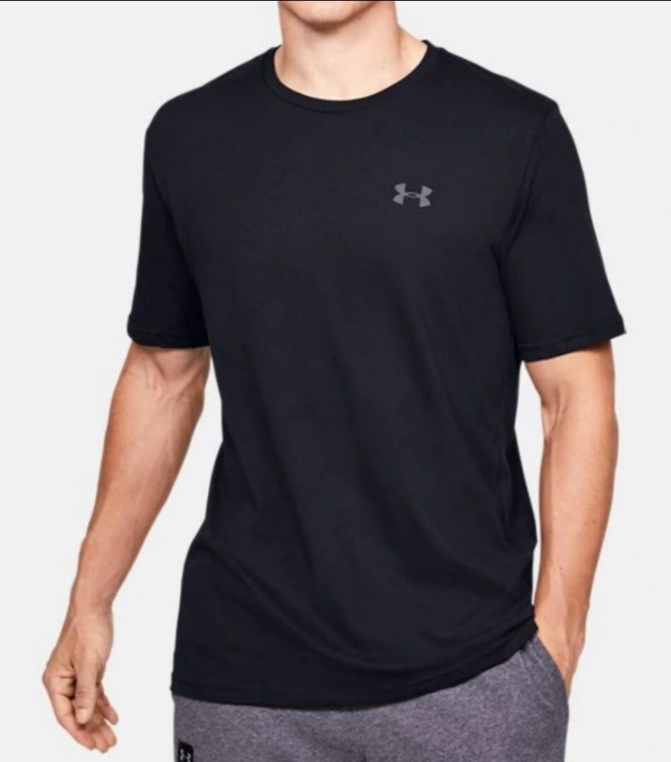 Under Armour Lockup HeatGear Men's Black Short Sleeve Athletic Top -Small gallery