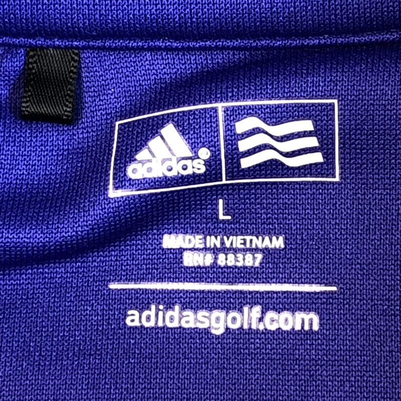 Adidas Adizero Pullover Mens Large Blue 1/4 Zip Mock Neck Golf Top Long Sleeve gallery