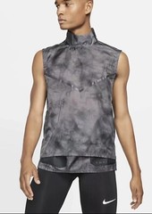 Nike Tech Pack Hooded Running Vest Graphic Zipper Dark Gray Men M (BV5679-065)