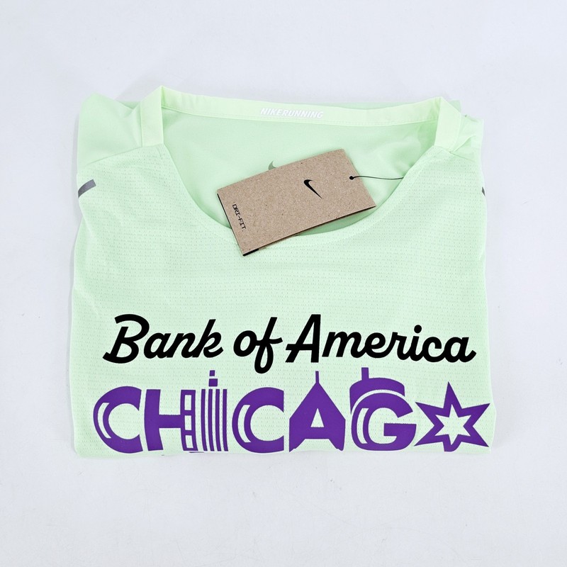 Nike Chicago Marathon 2024 Running Shirt Mens MEDIUM M Mint Green Active NEW gallery