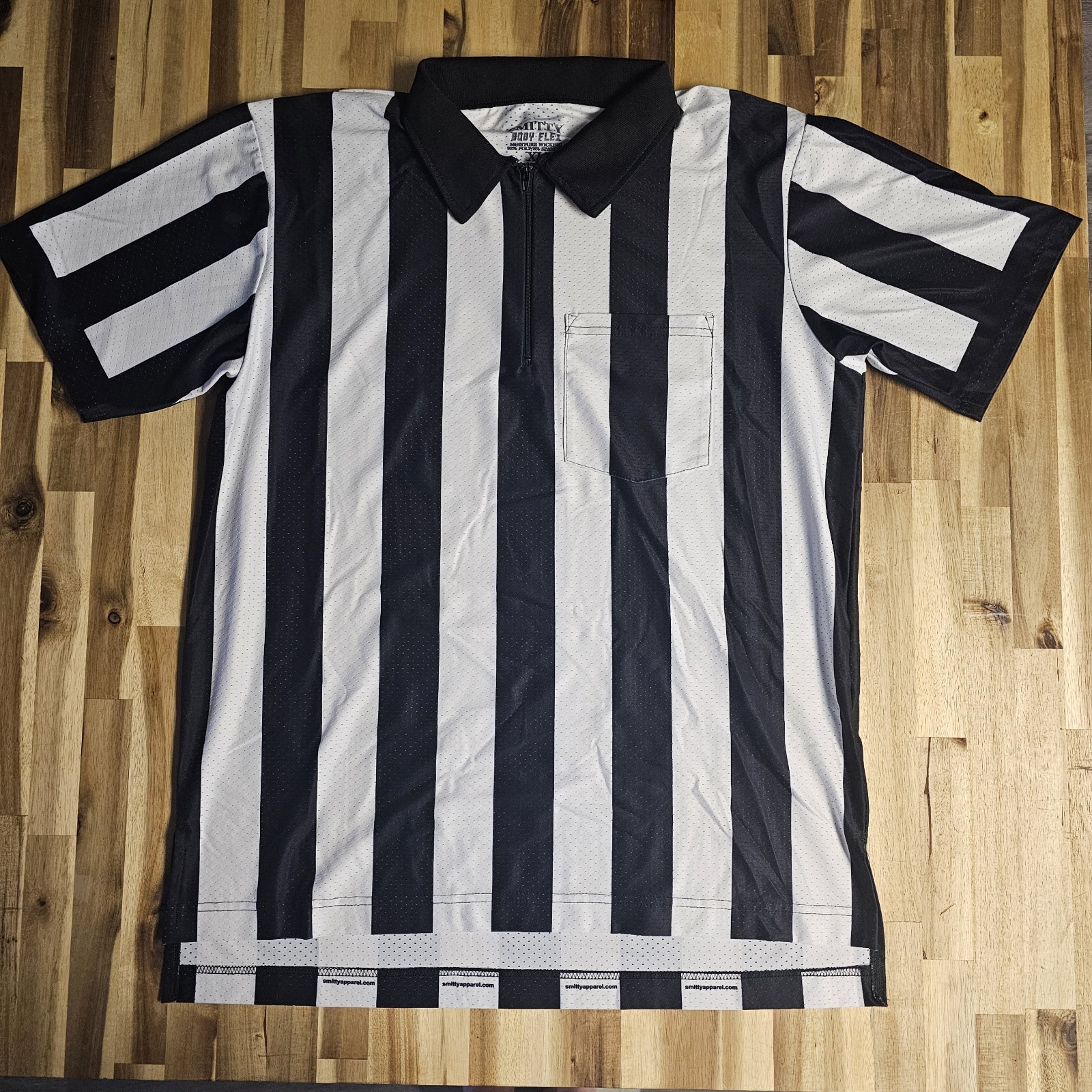 Smitty 2" Stripe Body Flex Short Sleeve Football Referee Shirt gallery