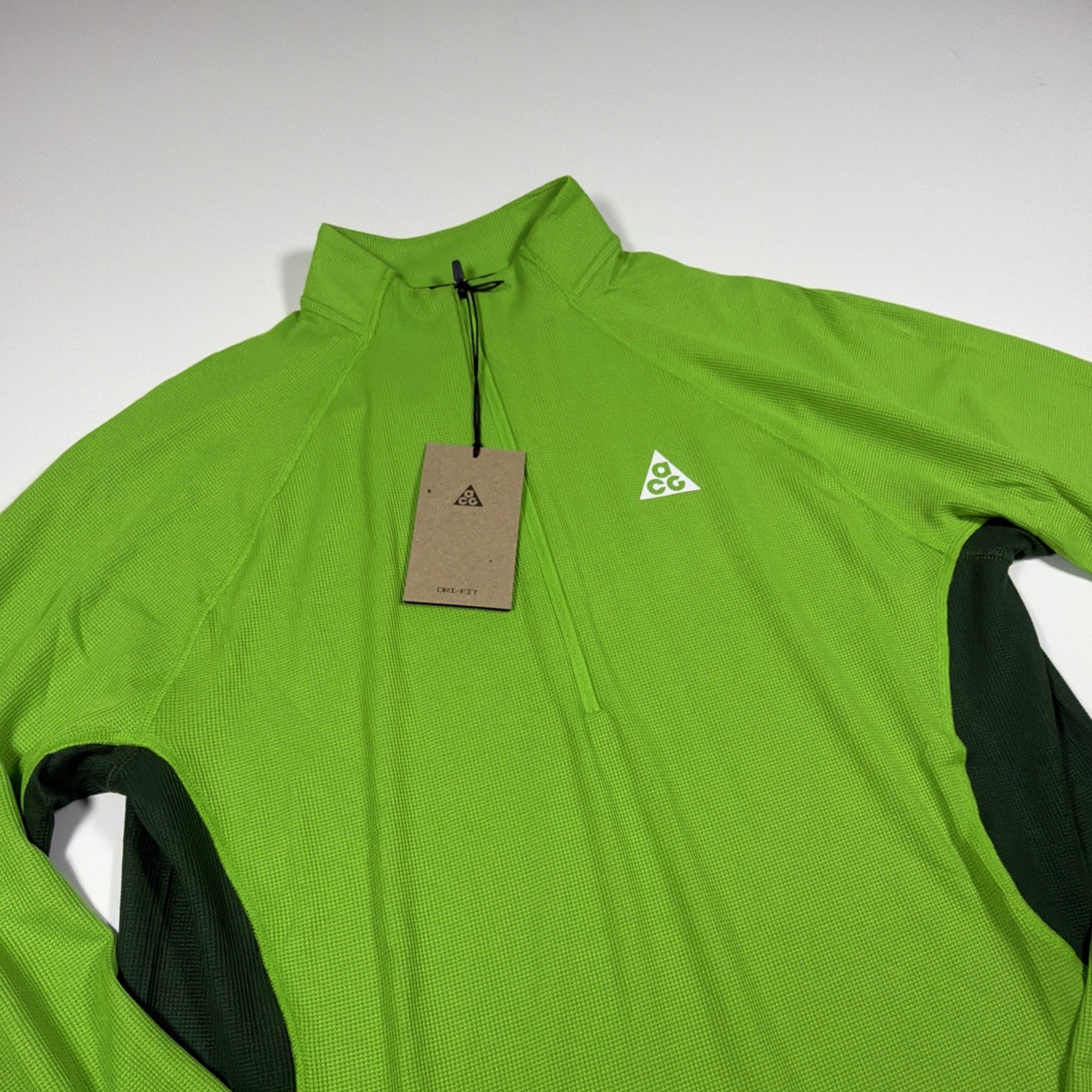 Nike ACG Dri Fit Mid Layer 1/4 Hike Zip Trail Running Top Men’s S IO9669 307 NWT gallery