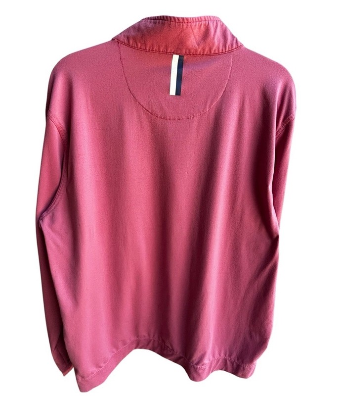 RHOBACK Performance Q-Zip Men's Pink Mauve Size XL Extra Large Golf 1/4 Zip gallery