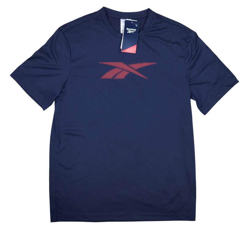 Reebok Vector Logo Graphic Short Sleeve Crew Neck Performance Men's T-Shirt NWT gallery