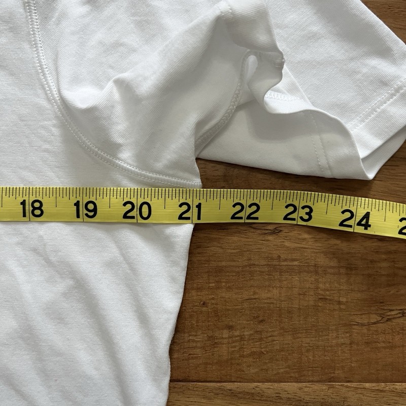 Lululemon White Pima Cotton 5 Year Basic Updated V-Neck Short Sleeve Tee Shirt L gallery
