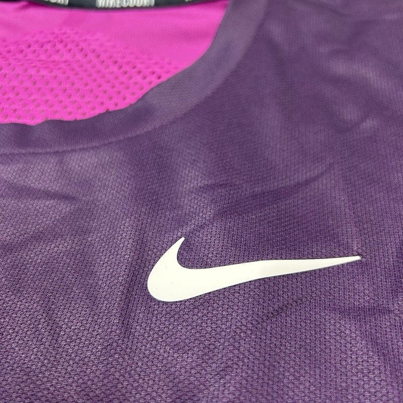Nike Court Slam Tennis Shirt Fuchsia Men's Size Small Loose Fit FV2438-518 NWT gallery