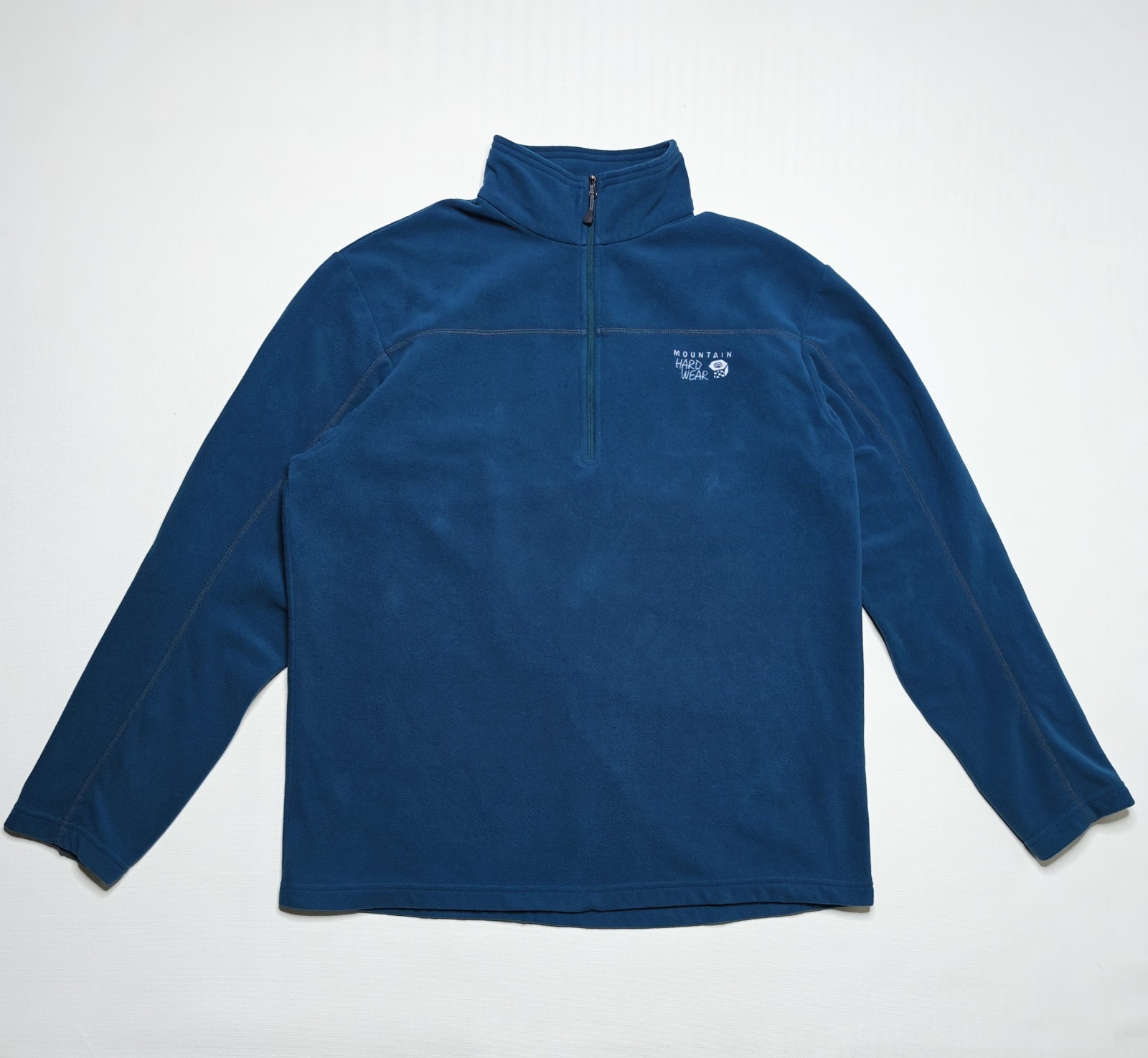 Mountain Hardwear Microchill Lite Men's XL Blue 1/4 Zip Outdoors Fleece Pullover gallery