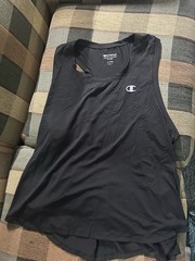 Champion Authentic Athleticwear Men’s Black Crew Neck Logo Tank Top XXL
